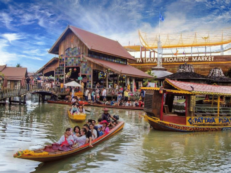 mercados flotantes de bangkok